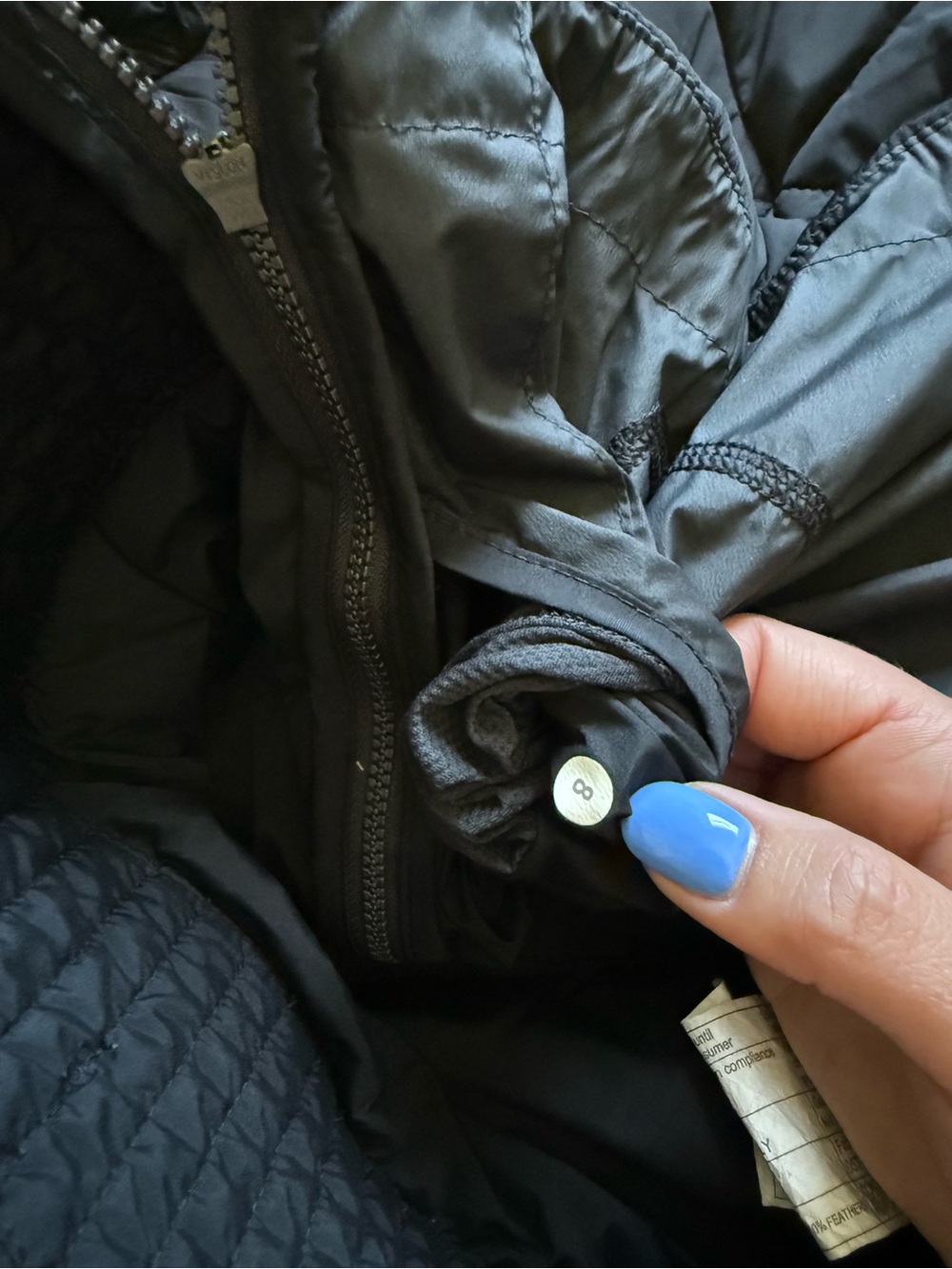 LULULEMON Fluffed Up Black Down Pullover - Picture 4 of 4